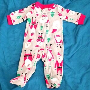 Carter's fleece pajama nb
